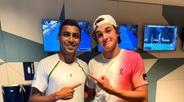 João Fonseca e Thiago Monteiro representaram o Brasil no Austrlian Open