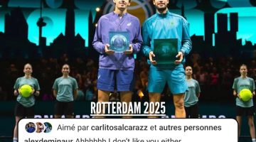 De Minaur e Alcaraz se enfrentaram na final do ATP de Roterdã