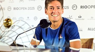 Sebástian Báez comemora título no Rio Open